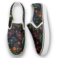 Load image into Gallery viewer, Floral Bear Otoyimm Canvas Slip On Shoes otoyimm Herman 
