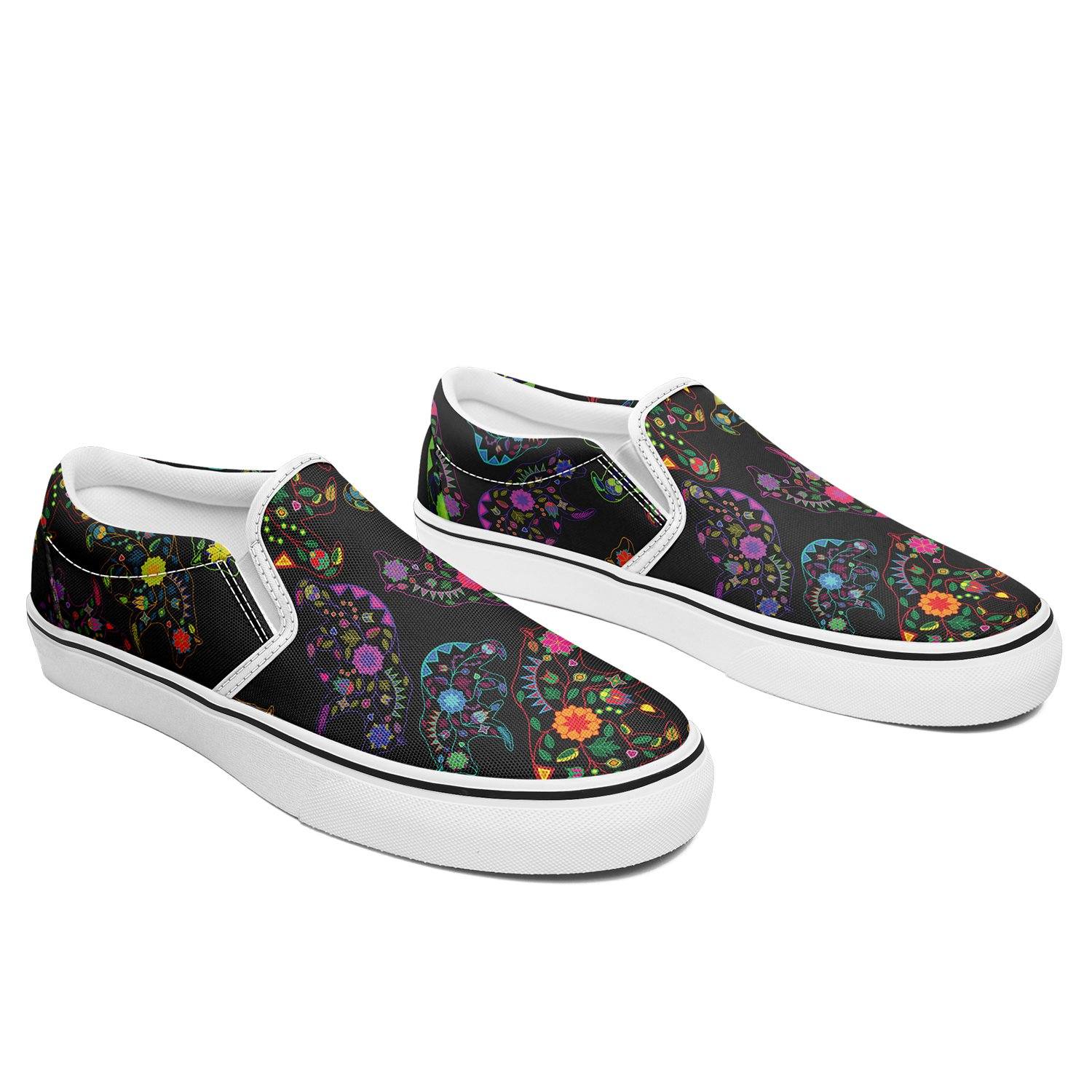 Floral Bear Otoyimm Canvas Slip On Shoes otoyimm Herman 