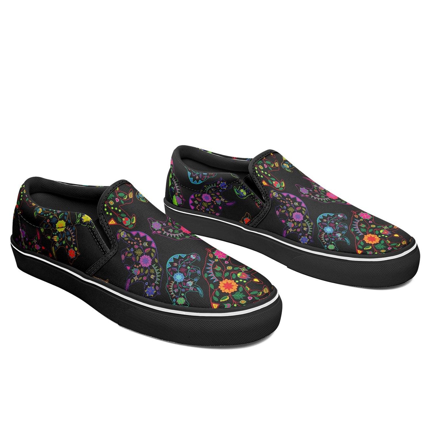 Floral Bear Otoyimm Canvas Slip On Shoes otoyimm Herman 