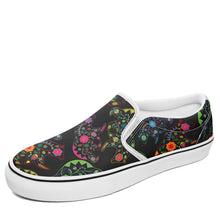 Load image into Gallery viewer, Floral Bear Otoyimm Canvas Slip On Shoes otoyimm Herman US Youth 1 / EUR 32 White Sole 
