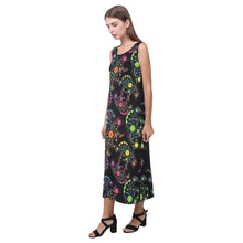 Load image into Gallery viewer, Floral Bear Phaedra Sleeveless Open Fork Long Dress (Model D08) dress e-joyer 
