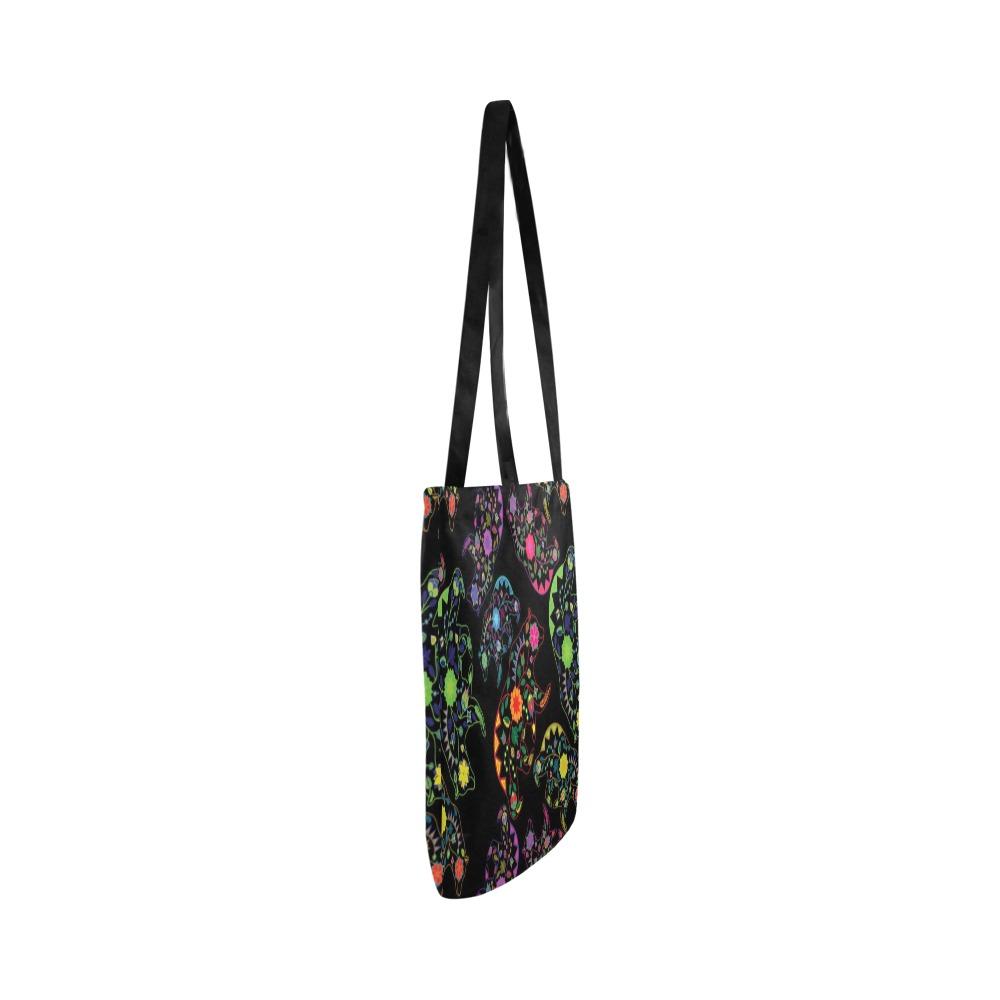 Floral Bear Reusable Shopping Bag Model 1660 (Two sides) Shopping Tote Bag (1660) e-joyer 