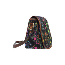 Load image into Gallery viewer, Floral Bear Saddle Bag/Small (Model 1649) Full Customization bag e-joyer 
