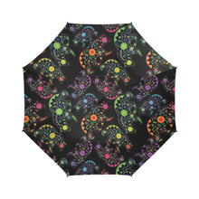 Load image into Gallery viewer, Floral Bear Semi-Automatic Foldable Umbrella (Model U05) Semi-Automatic Foldable Umbrella e-joyer 
