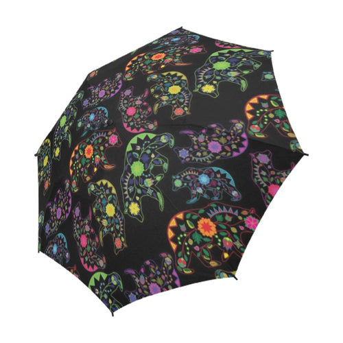 Floral Bear Semi-Automatic Foldable Umbrella (Model U05) Semi-Automatic Foldable Umbrella e-joyer 