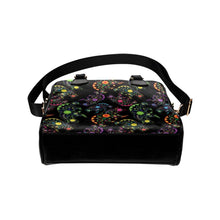 Load image into Gallery viewer, Floral Bear Shoulder Handbag (Model 1634) Shoulder Handbags (1634) e-joyer 
