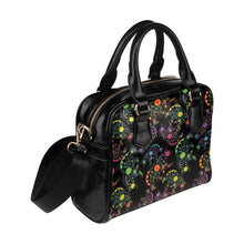 Load image into Gallery viewer, Floral Bear Shoulder Handbag (Model 1634) Shoulder Handbags (1634) e-joyer 
