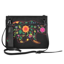 Load image into Gallery viewer, Floral Bear Slim Clutch Bag (Model 1668) Slim Clutch Bags (1668) e-joyer 
