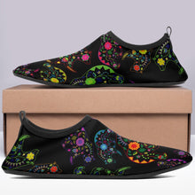 Load image into Gallery viewer, Floral Bear Sockamoccs Kid&#39;s Slip On Shoes Herman 
