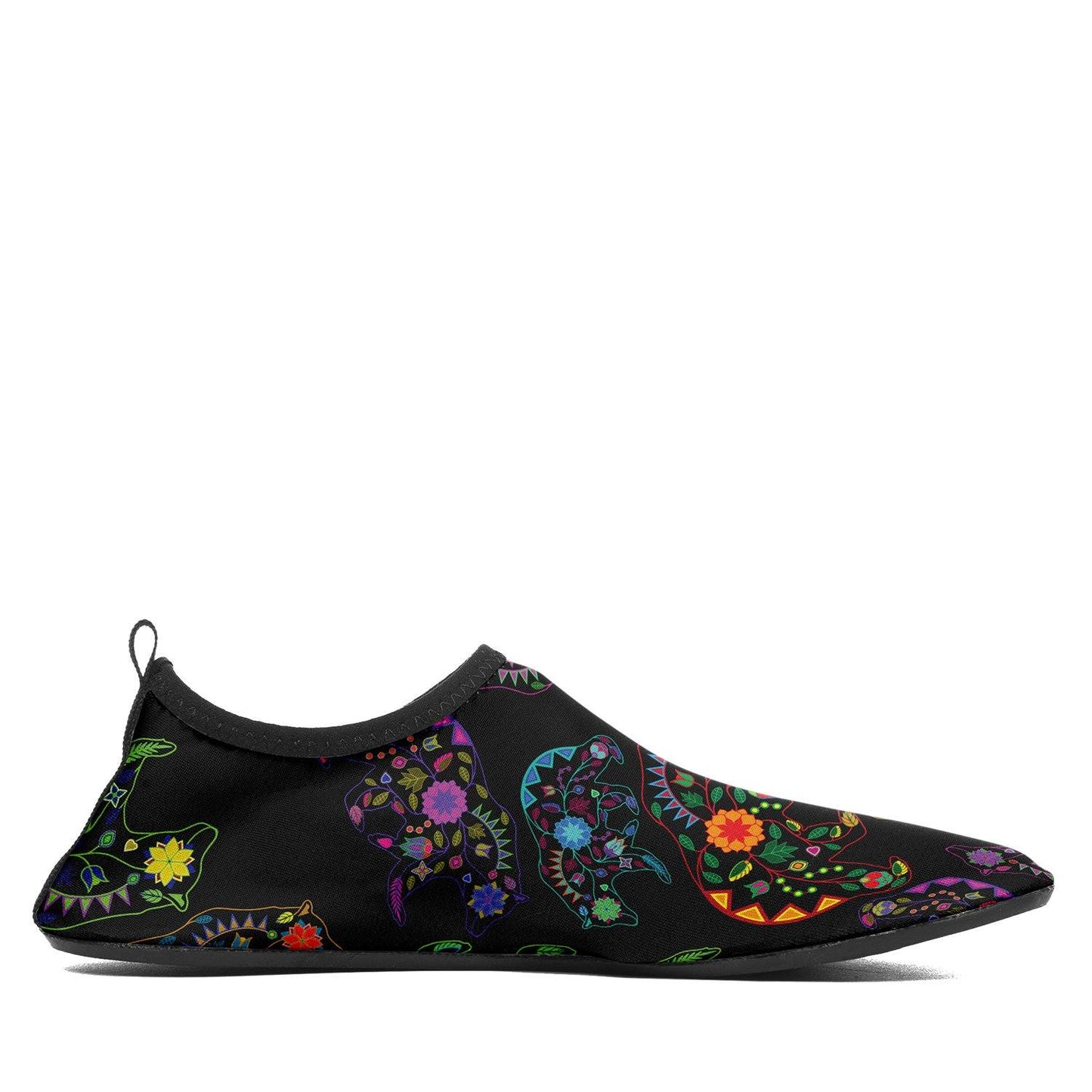 Floral Bear Sockamoccs Kid's Slip On Shoes Herman 