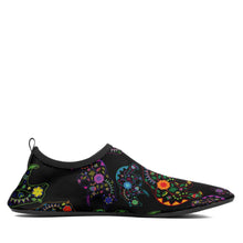 Load image into Gallery viewer, Floral Bear Sockamoccs Kid&#39;s Slip On Shoes Herman 
