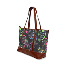 Load image into Gallery viewer, Floral Bear Tote Handbag (Model 1642) handbag e-joyer 
