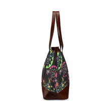 Load image into Gallery viewer, Floral Bear Tote Handbag (Model 1642) handbag e-joyer 
