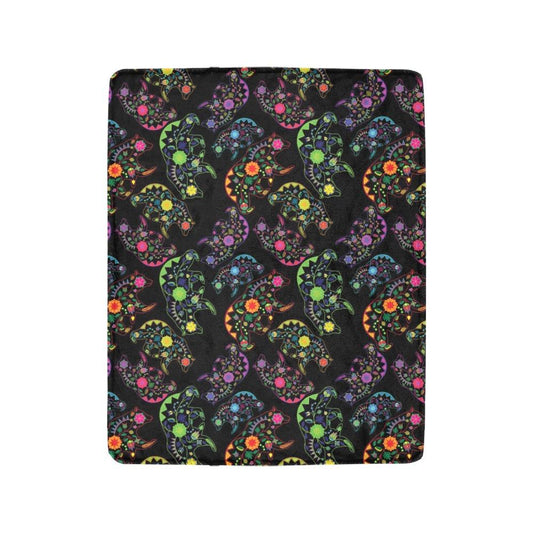 Floral Bear Ultra-Soft Micro Fleece Blanket 40"x50" Ultra-Soft Blanket 40''x50'' e-joyer 