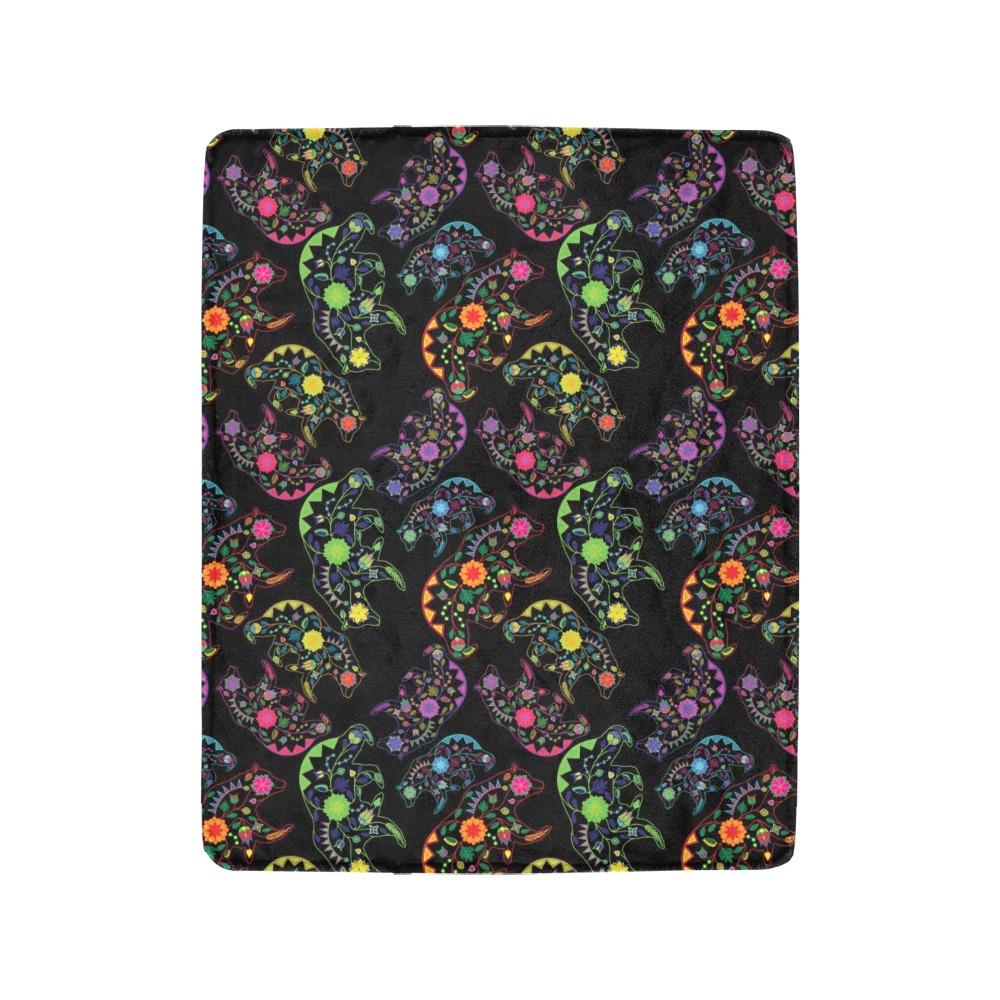 Floral Bear Ultra-Soft Micro Fleece Blanket 40