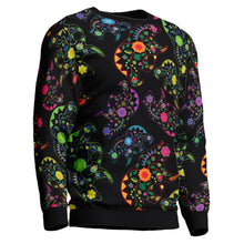 Load image into Gallery viewer, Floral Bear Unisex Crewneck Long Sleeve Top 49 Dzine 
