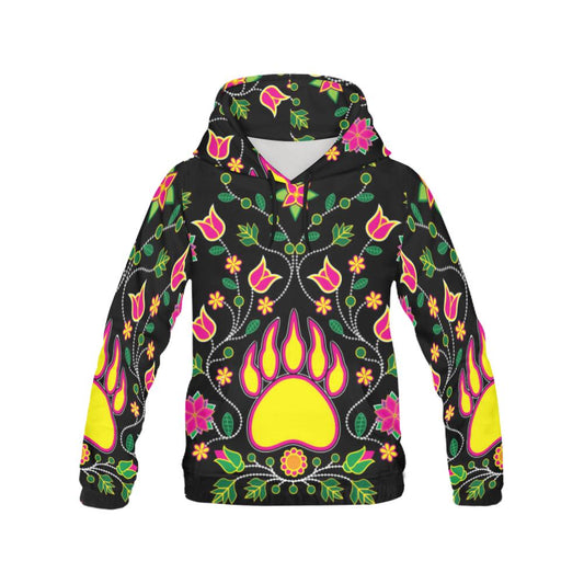 Floral Bearpaw All Over Print Hoodie for Men (USA Size) (Model H13) All Over Print Hoodie for Men (H13) e-joyer 