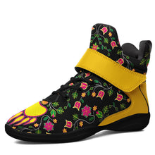 Load image into Gallery viewer, Floral Bearpaw Ipottaa Basketball / Sport High Top Shoes - Black Sole 49 Dzine US Women 8.5 / US Men 7 / EUR 40 Black Sole with Yellow Strap 
