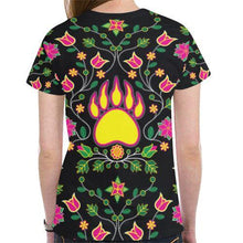 Load image into Gallery viewer, Floral Bearpaw New All Over Print T-shirt for Women (Model T45) New All Over Print T-shirt for Women (T45) e-joyer 
