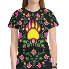 Load image into Gallery viewer, Floral Bearpaw New All Over Print T-shirt for Women (Model T45) New All Over Print T-shirt for Women (T45) e-joyer 
