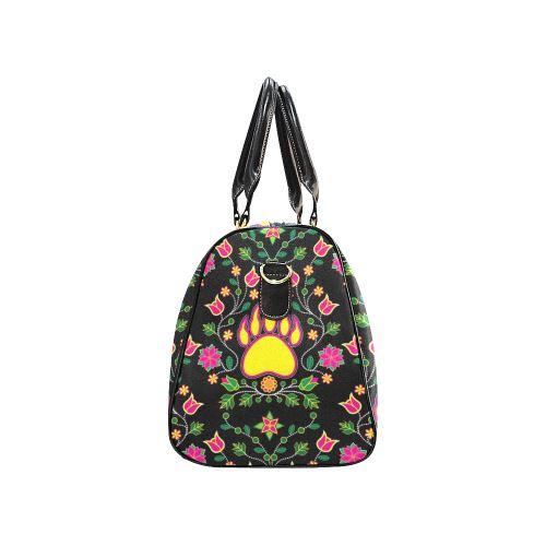 Floral Bearpaw New Waterproof Travel Bag/Large (Model 1639) Waterproof Travel Bags (1639) e-joyer 