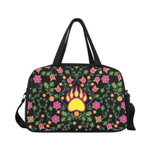 Load image into Gallery viewer, Floral Bearpaw Pink and Yellow Fitness Handbag (Model 1671) bag e-joyer 
