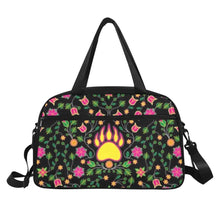 Load image into Gallery viewer, Floral Bearpaw Pink and Yellow Fitness Handbag (Model 1671) bag e-joyer 
