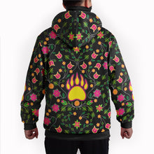 Load image into Gallery viewer, Floral Bearpaw Pink and Yellow Hoodie with Face Cover 49 Dzine 
