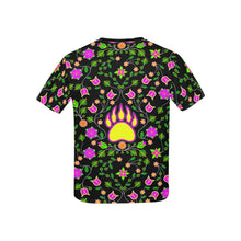 Load image into Gallery viewer, Floral Bearpaw Pink and Yellow Kids&#39; All Over Print T-shirt (USA Size) (Model T40) tshirt e-joyer 
