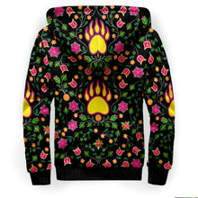 Load image into Gallery viewer, Floral Bearpaw Pink and Yellow Sherpa Hoodie hoodie Herman 
