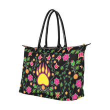 Load image into Gallery viewer, Floral Bearpaw Pink and Yellow Single-Shoulder Lady Handbag (Model 1714) bag e-joyer 
