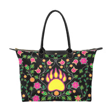 Load image into Gallery viewer, Floral Bearpaw Pink and Yellow Single-Shoulder Lady Handbag (Model 1714) bag e-joyer 
