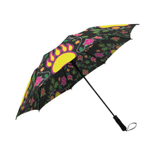 Load image into Gallery viewer, Floral Bearpaw Semi-Automatic Foldable Umbrella Semi-Automatic Foldable Umbrella e-joyer 
