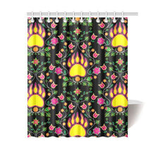 Load image into Gallery viewer, Floral Bearpaw Shower Curtain 60&quot;x72&quot; Shower Curtain 60&quot;x72&quot; e-joyer 
