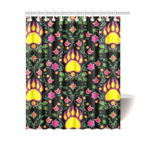 Floral Bearpaw Shower Curtain 60