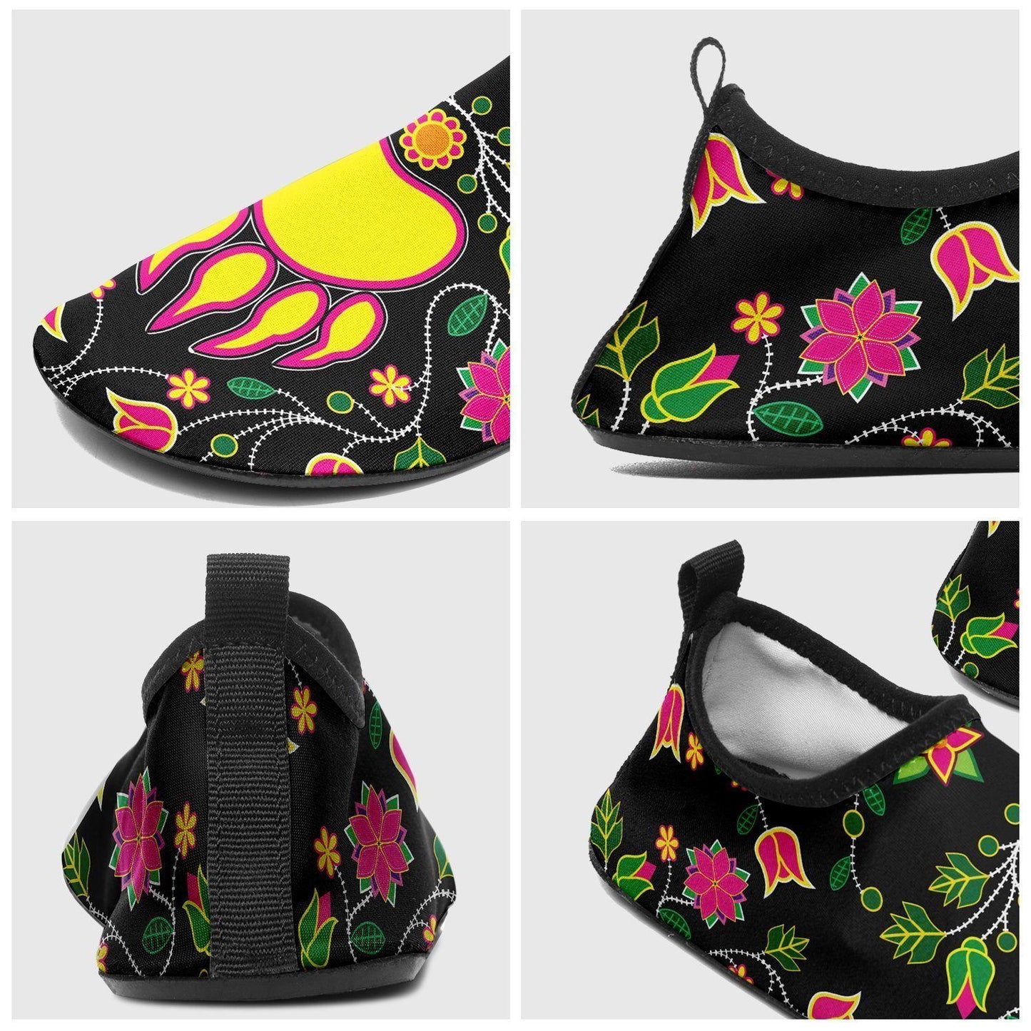 Floral Bearpaw Sockamoccs Kid's Slip On Shoes 49 Dzine 