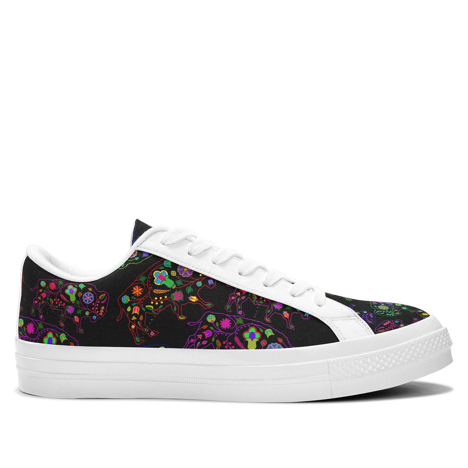 Floral Buffalo Aapisi Low Top Canvas Shoes White Sole aapisi Herman 