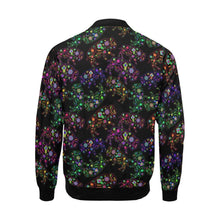 Load image into Gallery viewer, Floral Buffalo All Over Print Bomber Jacket for Men (Model H19) All Over Print Bomber Jacket for Men (H19) e-joyer 

