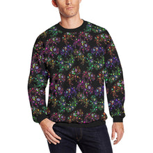 Load image into Gallery viewer, Floral Buffalo All Over Print Crewneck Sweatshirt for Men (Model H18) shirt e-joyer 
