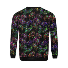 Load image into Gallery viewer, Floral Buffalo All Over Print Crewneck Sweatshirt for Men (Model H18) shirt e-joyer 
