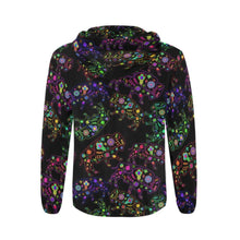 Load image into Gallery viewer, Floral Buffalo All Over Print Full Zip Hoodie for Men (Model H14) All Over Print Full Zip Hoodie for Men (H14) e-joyer 
