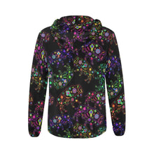 Load image into Gallery viewer, Floral Buffalo All Over Print Full Zip Hoodie for Women (Model H14) All Over Print Full Zip Hoodie for Women (H14) e-joyer 
