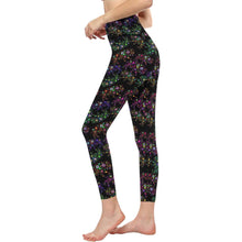 Load image into Gallery viewer, Floral Buffalo All Over Print High-Waisted Leggings (Model L36) High-Waisted Leggings (L36) e-joyer 
