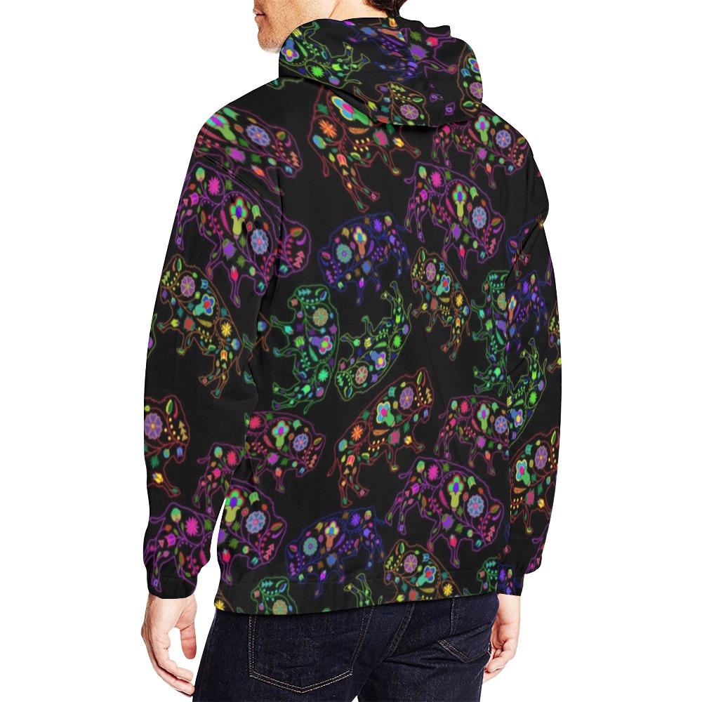 Floral Buffalo All Over Print Hoodie for Men (USA Size) (Model H13) All Over Print Hoodie for Men (H13) e-joyer 