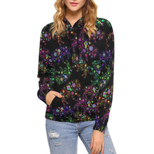 Load image into Gallery viewer, Floral Buffalo All Over Print Hoodie for Women (USA Size) (Model H13) All Over Print Hoodie for Women (H13) e-joyer 
