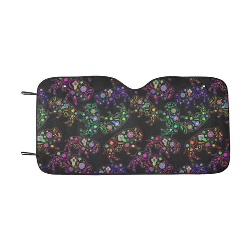 Floral Buffalo Car Sun Shade 55