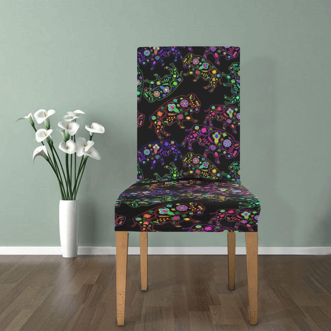 Floral Buffalo Chair Cover (Pack of 4) Chair Cover (Pack of 4) e-joyer 