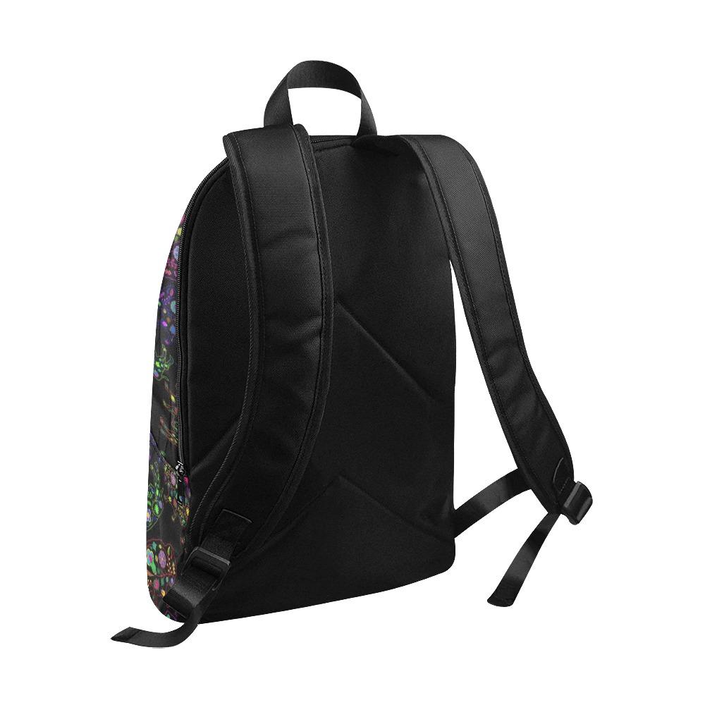 Floral Buffalo Fabric Backpack for Adult (Model 1659) Casual Backpack for Adult (1659) e-joyer 