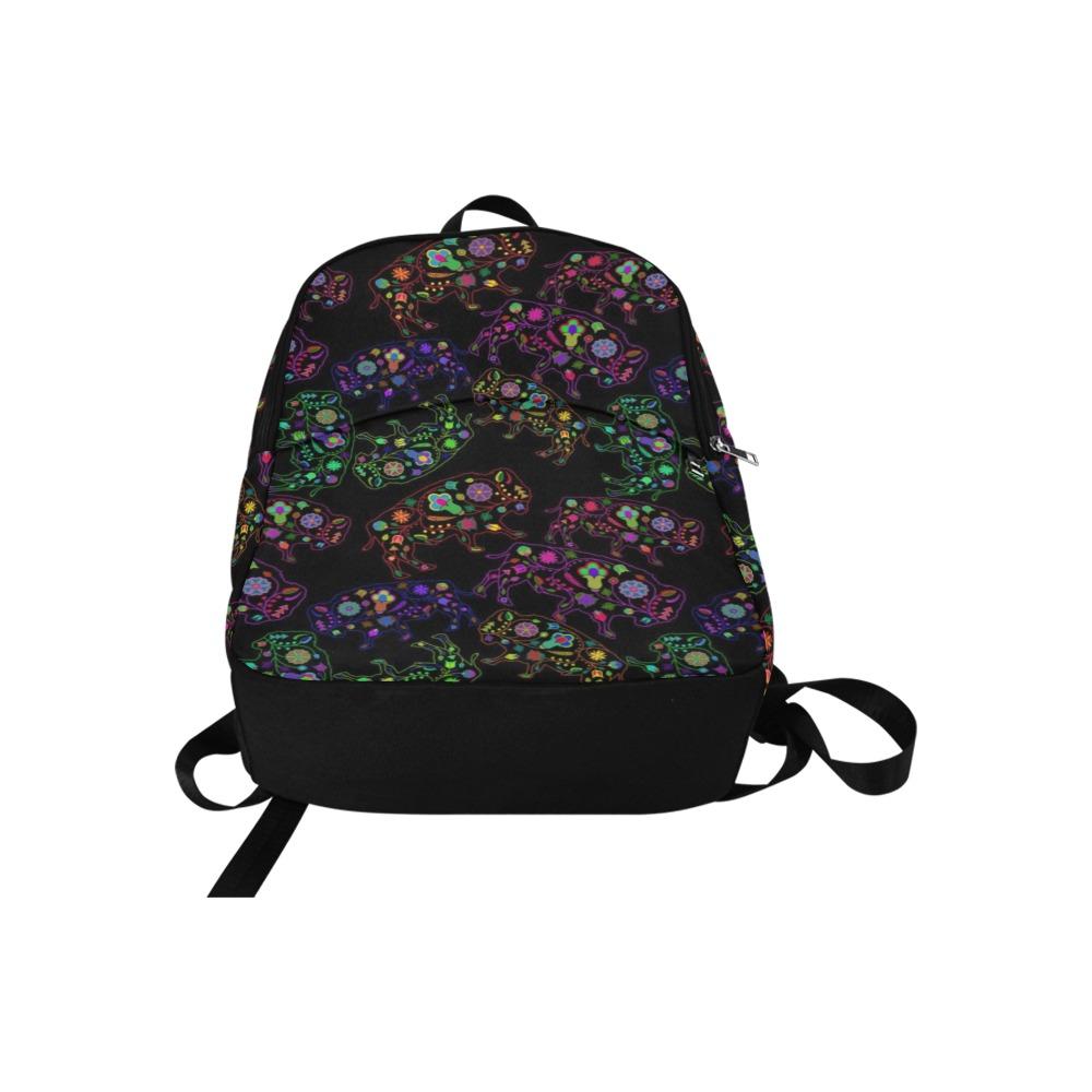 Floral Buffalo Fabric Backpack for Adult (Model 1659) Casual Backpack for Adult (1659) e-joyer 