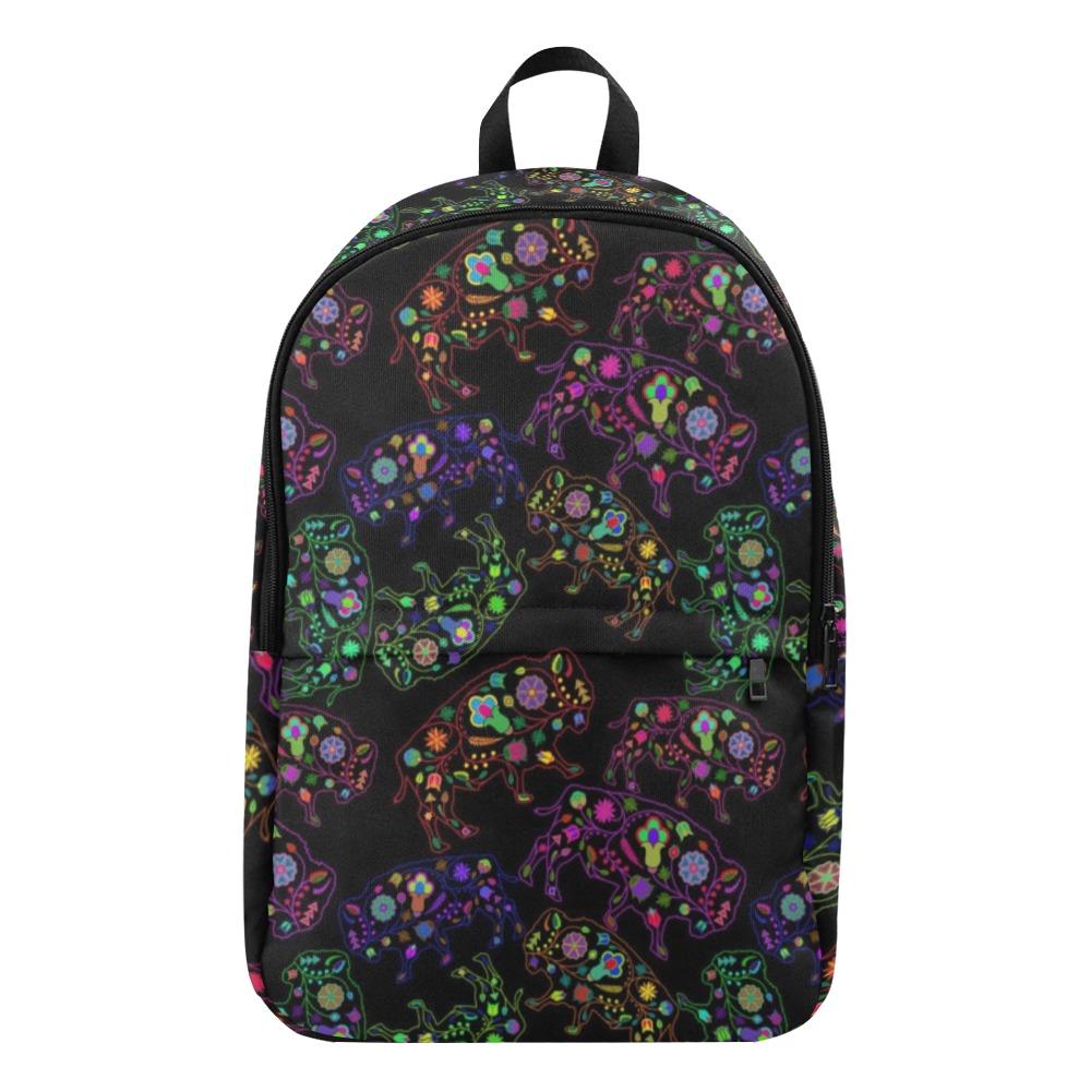 Floral Buffalo Fabric Backpack for Adult (Model 1659) Casual Backpack for Adult (1659) e-joyer 
